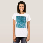 Deep Blue Ocean Waves T-shirt (Voorkant volledig)