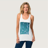 Deep Blue Ocean Waves Tanktop (Volledige Voorkant)