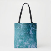 Deep Blue Ocean Waves Tote Bag (Voorkant)