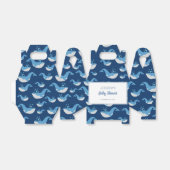 Deep Blue Ocean Whale Baby Boy Baby shower Bedankdoosjes (Uitgevouwen)