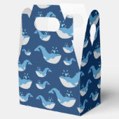 Deep Blue Ocean Whale Patroon Bedankdoosjes (Geopend)