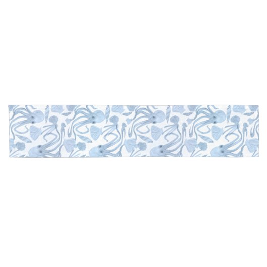 Deep Blue Octo Short Table Runner Korte Tafelloper (Horizontaal)