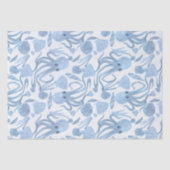 Deep Blue Octo Tissue Paper Tissuepapier (Voorkant)