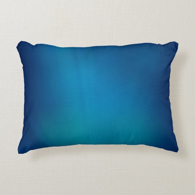 Deep Blue Onderwater Glow Accent Kussen (Voorkant)