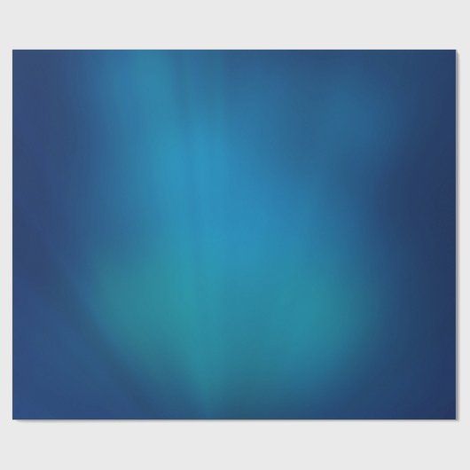 Deep Blue Onderwater Glow Cadeaupapier (Vlak)