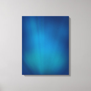 Deep Blue Onderwater Glow Canvas Afdruk