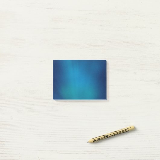 Deep Blue Onderwater Glow Post-it® Notes (Op bureau)