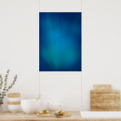 Deep Blue Onderwater Glow Poster (Keuken)