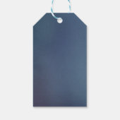 Deep Blue Opaline en Gold Thank You Gift Label Cadeaulabel (Achterkant)