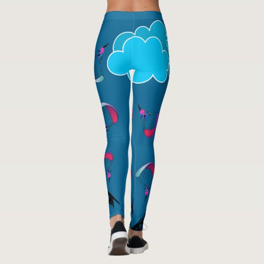 Deep Blue Paragliding Pixie-Leggings Leggings (Achterkant)