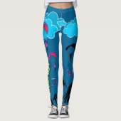 Deep Blue Paragliding Pixie-Leggings Leggings (Voorkant)