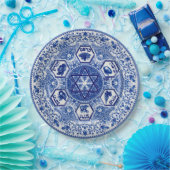 Deep Blue Passover Seder 9-inch Bord papier (Feest)