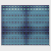 Deep Blue Plaid, Gingham patroon inpakpapier (Vlak)