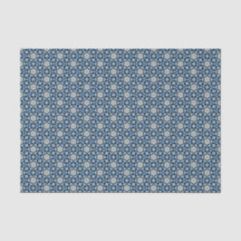 Deep Blue Prairie Heritage Medallion Tissuepapier