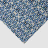 Deep Blue Prairie Heritage Medallion Tissuepapier (Detail)