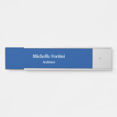 Deep Blue Professional Plain Modern Elegant Deurbordje (Voorkant)