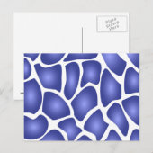 Deep Blue Random Mosaic Pattern Briefkaart (Voorkant / Achterkant)