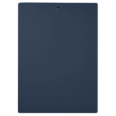 Deep Blue Retro Vintage Pattern  Klembord (Achterkant)