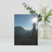 Deep Blue Sky en de bergen in de staat Washington Briefkaart (Staand voorkant)