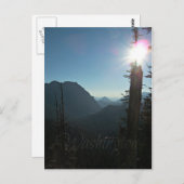 Deep Blue Sky en de bergen in de staat Washington Briefkaart (Voorkant / Achterkant)