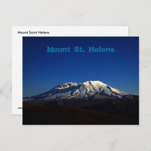 Deep Blue Sky Mount Saint Helens Briefkaart (Voorkant / Achterkant)