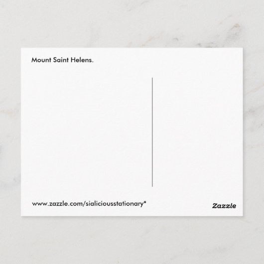 Deep Blue Sky Mount Saint Helens Briefkaart (Achterkant)