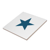 Deep Blue Star Tegeltje (Zijkant)