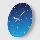 Deep Blue Starry Sky Clock Grote Klok (Hoek)