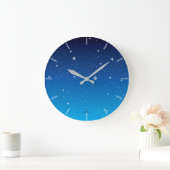 Deep Blue Starry Sky Clock Grote Klok (Huis)