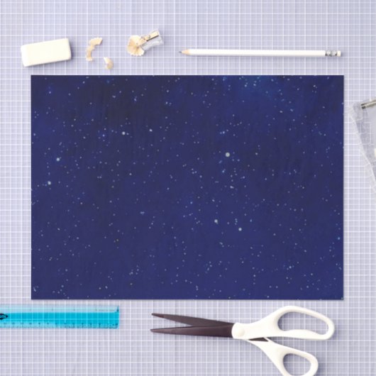 Deep Blue Starry Sky-themapapier Tissuepapier (Craft)