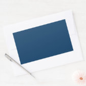 Deep Blue Steel Color Trend Background Rechthoekige Sticker (Envelop)