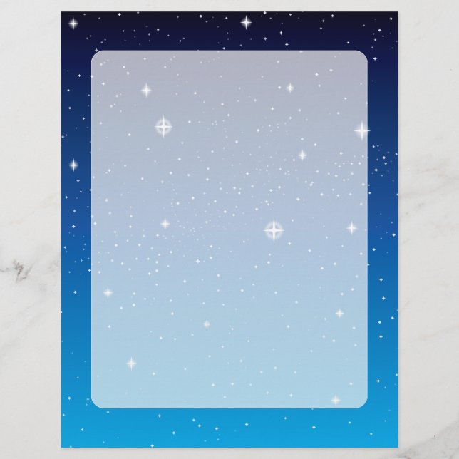 Deep Blue Sterrennacht Sky (Voorkant)