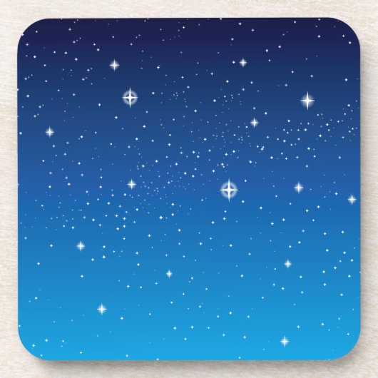 Deep Blue Sterrennacht Sky Drankjes Onderzetter (Voorkant)