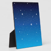 Deep Blue Sterrennacht Sky Fotoplaat (Zijkant)