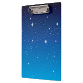 Deep Blue Sterrennacht Sky Klembord (Links)