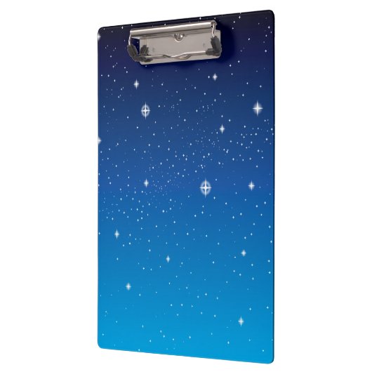 Deep Blue Sterrennacht Sky Klembord (Links)