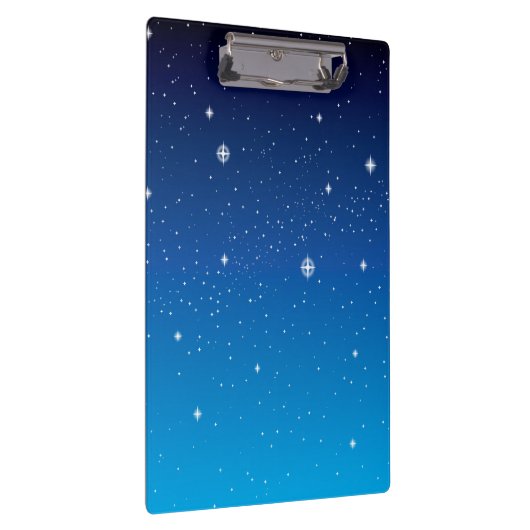 Deep Blue Sterrennacht Sky Klembord (Rechts)