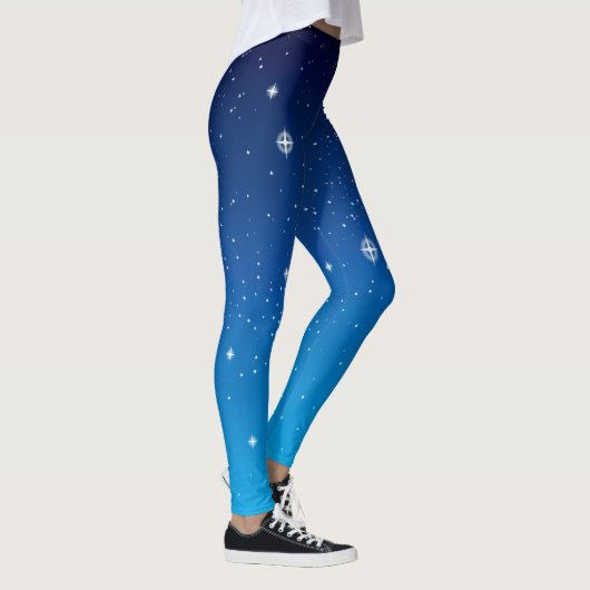Deep Blue Sterrennacht Sky Leggings (Rechts)