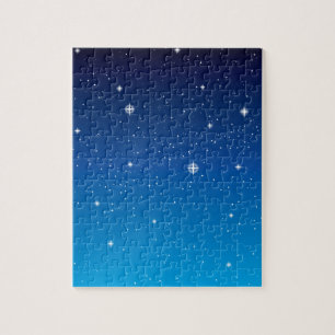Deep Blue Sterrennacht Sky Legpuzzel