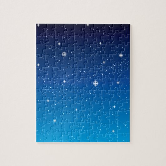 Deep Blue Sterrennacht Sky Legpuzzel (Verticaal)
