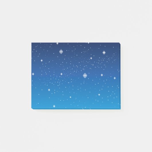 Deep Blue Sterrennacht Sky Post-it® Notes (Voorkant)