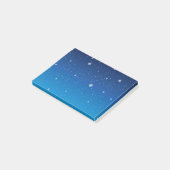 Deep Blue Sterrennacht Sky Post-it® Notes (Schuin)