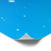 Deep Blue Sterrennacht Sky Poster (Hoek)