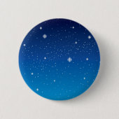 Deep Blue Sterrennacht Sky Ronde Button 5,7 Cm (Voorkant)