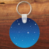 Deep Blue Sterrennacht Sky Sleutelhanger (Voorkant)