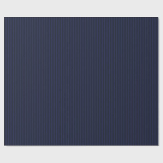 Deep Blue Stripe Wrapping Paper Cadeaupapier (Vlak)