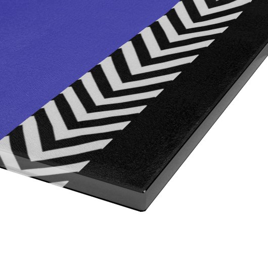 Deep Blue Temperate Glass Cutting Board Snijplank (Hoek)