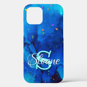 Deep Blue Underwater Alcohol Ink Painting Case-Mate iPhone Case