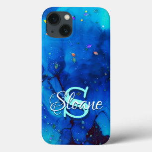 Deep Blue Underwater Alcohol Ink Painting Case-Mate iPhone Case