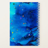 Deep Blue Underwater Alcohol Ink Painting Notitieboek (Achterkant)
